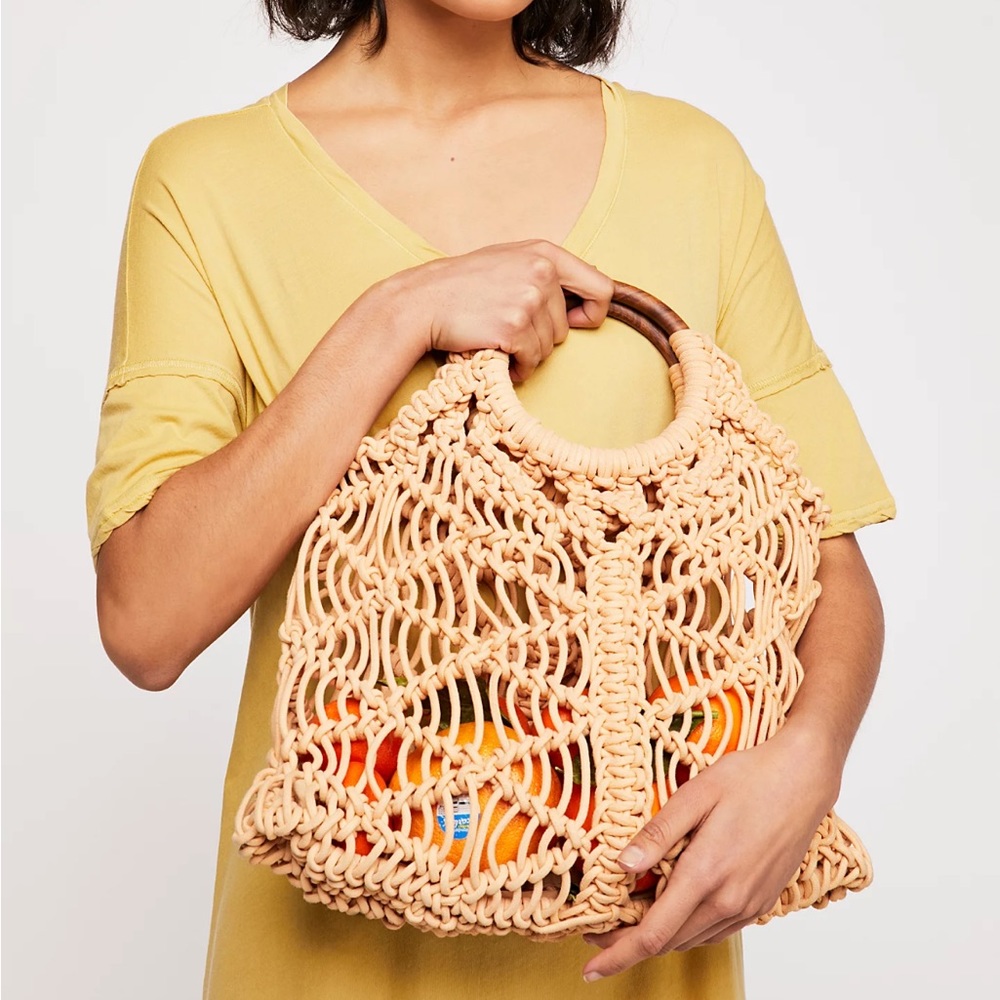 Free People Esmerelda Macrame Tote